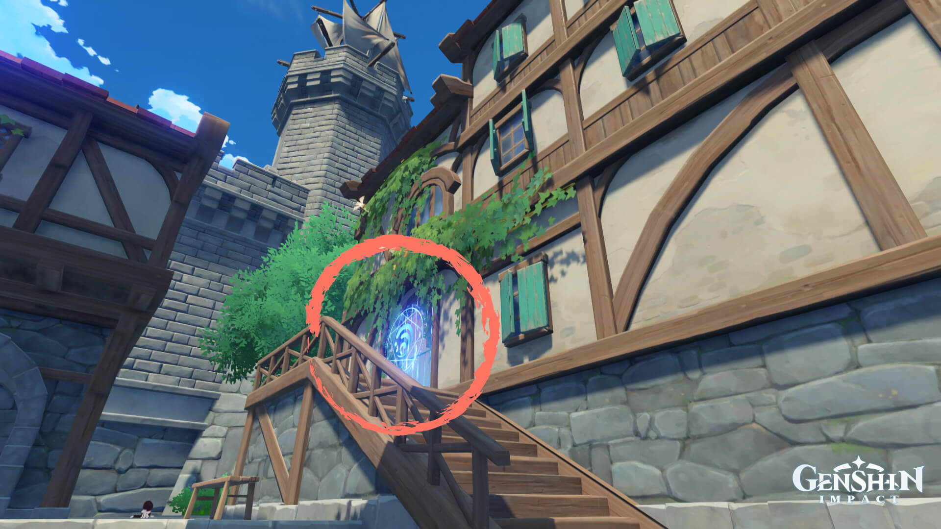 12 Emplacement du totem géo bloqué par 4 torches