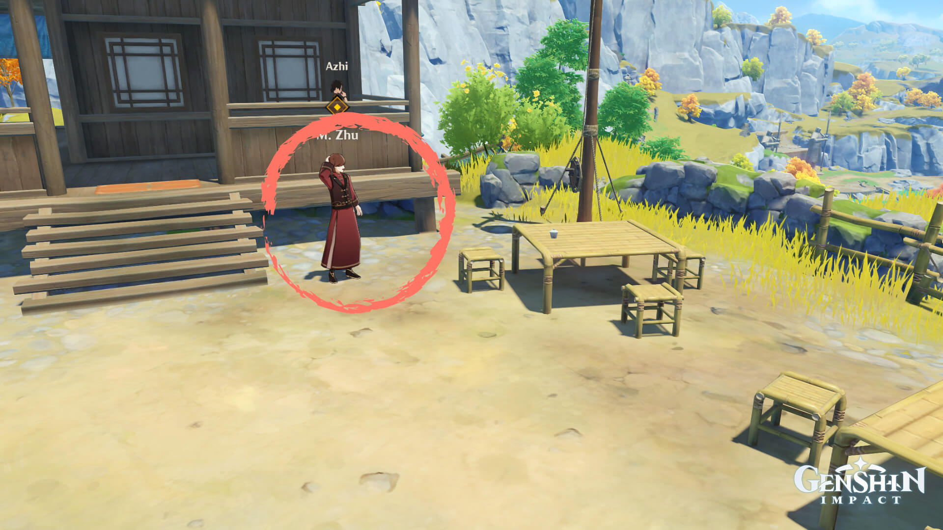2 Emplacement du totem géo bloqué par 4 torches