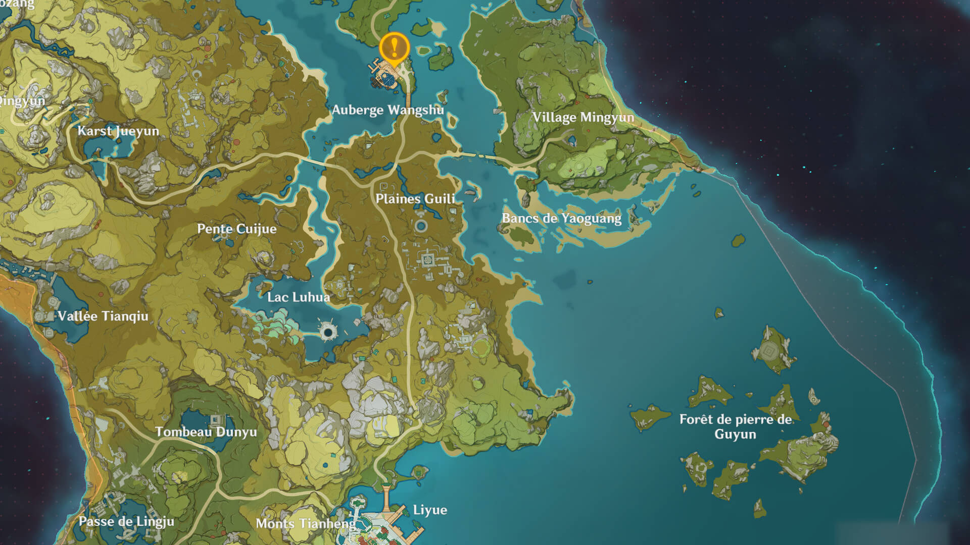 map 3 Emplacement du totem géo bloqué par 4 torches