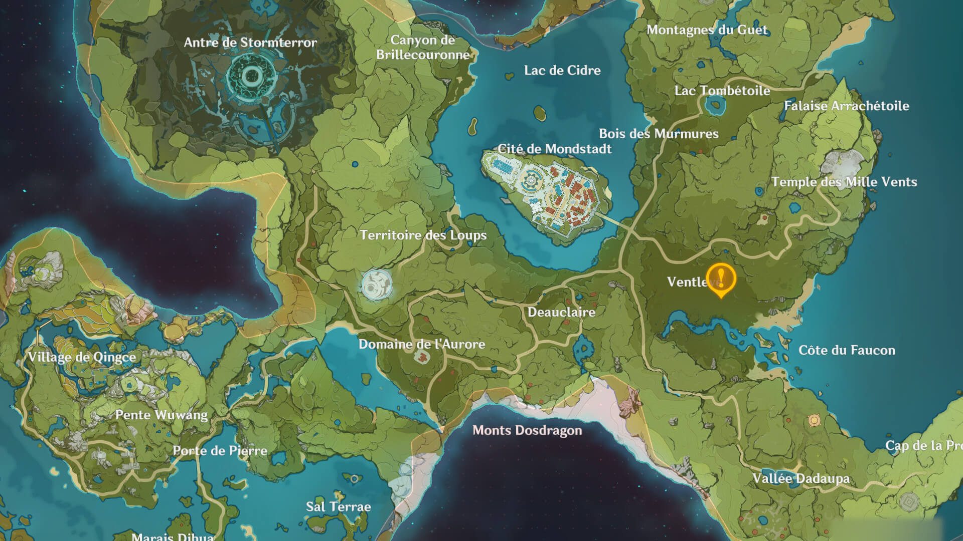 map 7 Emplacement du totem géo bloqué par 4 torches