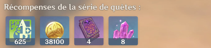 récompense 2 Emplacement du totem géo bloqué par 4 torches