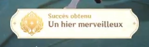 Succès Un hier merveilleux...