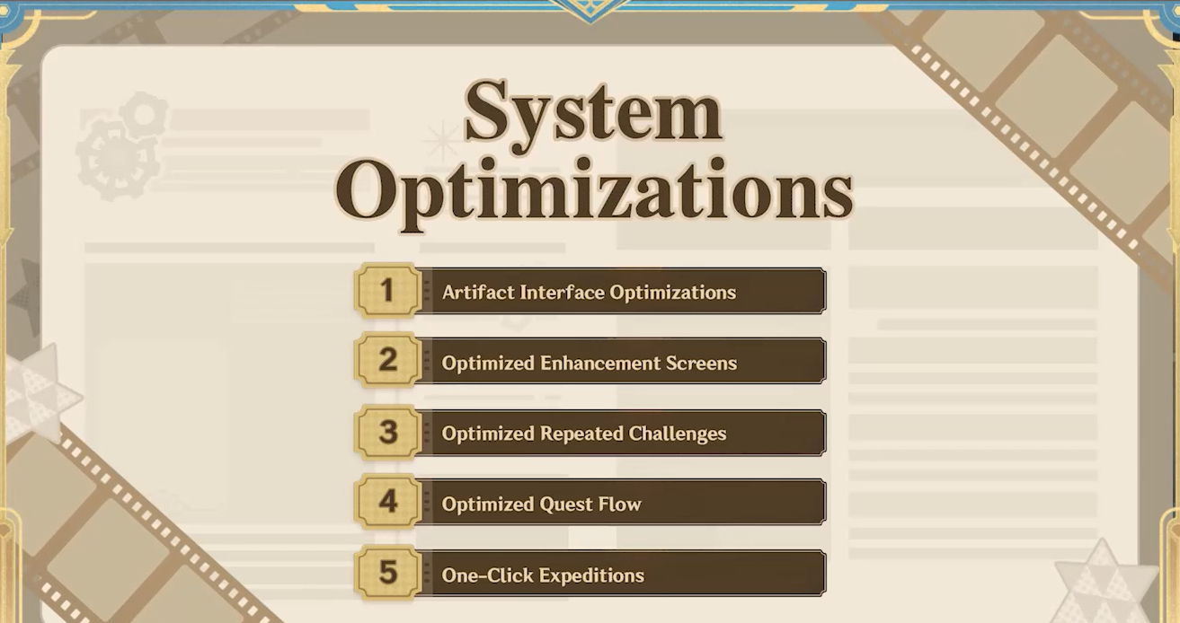 optimisations