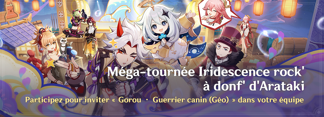 Méga-tournée Iridescence rock' à donf' d'Arataki 4.6