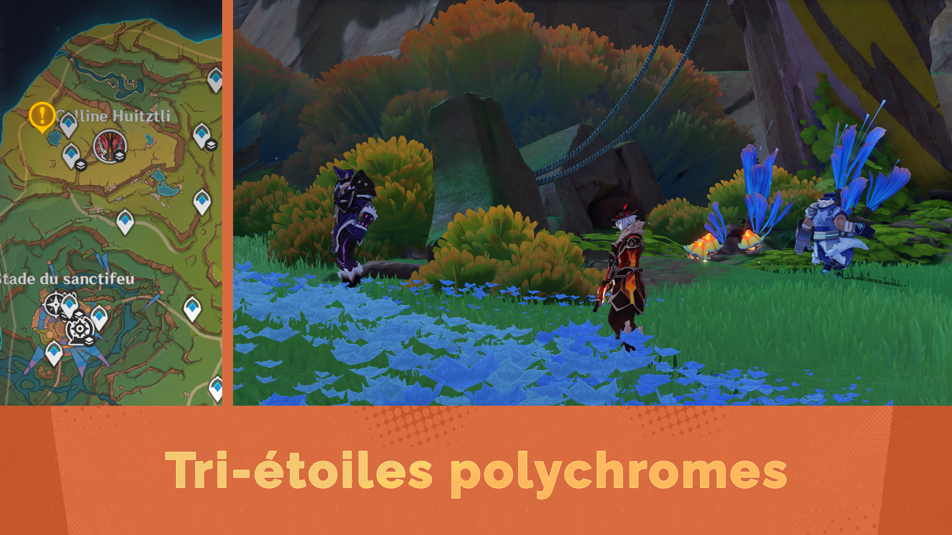 Tri-étoiles polychromes