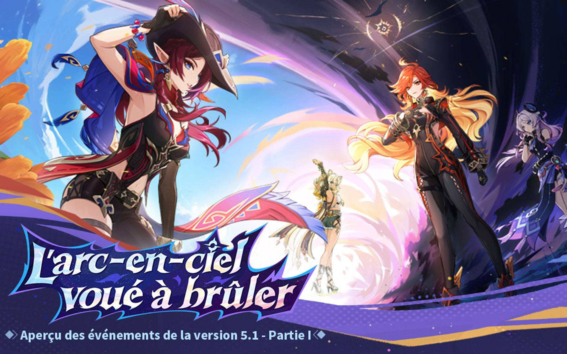 L’arc-en-ciel voué à brûler – Bannière Partie 1